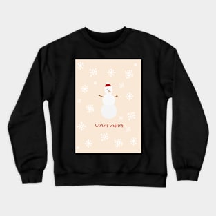 "Warm Wishes" Christmas Card Crewneck Sweatshirt